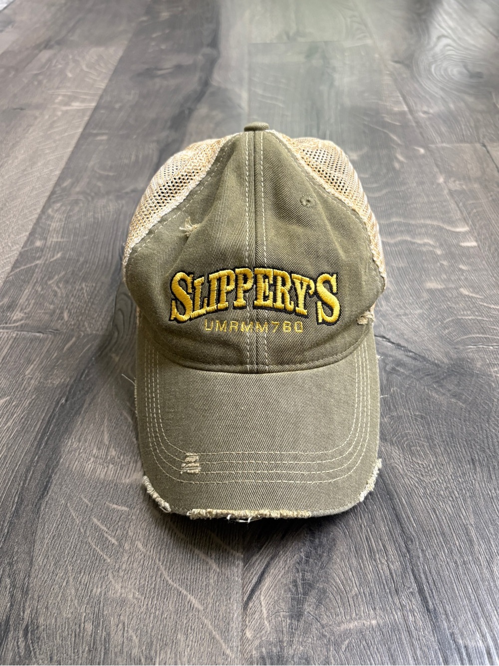 90s Vintage Slippery's Bar Wabasha Minnesota Trucker Hat with Embroidered Logo